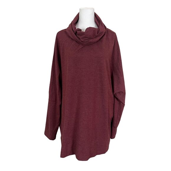Soft Surroundings Tops - Soft Surroundings Plus One Size Popover Top Cowl Neck Dolman Lounge